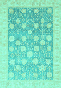 Oriental Turquoise Modern Rug, abs4041turq