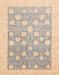 Abstract Pastel Orange Oriental Rug, abs4041