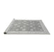 Sideview of Machine Washable Oriental Gray Modern Rug, wshabs4041gry