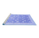 Sideview of Machine Washable Oriental Blue Modern Rug, wshabs4041blu