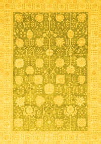 Oriental Yellow Modern Rug, abs4041yw