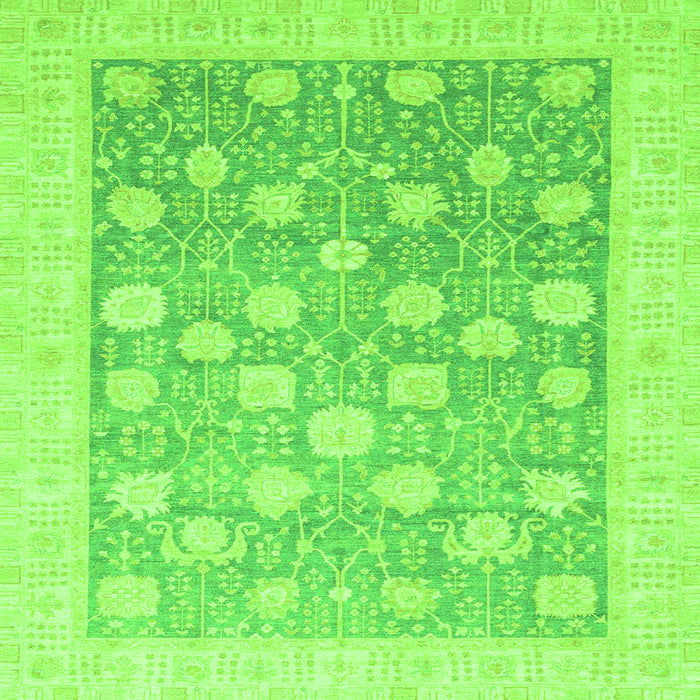 Square Oriental Green Modern Rug, abs4041grn