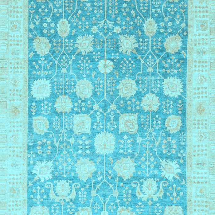 Machine Washable Oriental Light Blue Modern Rug, wshabs4041lblu
