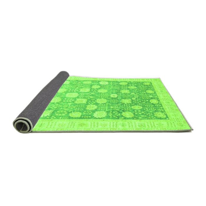 Sideview of Oriental Green Modern Rug, abs4041grn