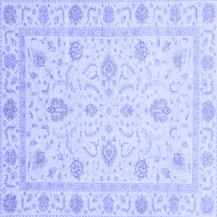 Square Oriental Blue Modern Rug, abs4042blu