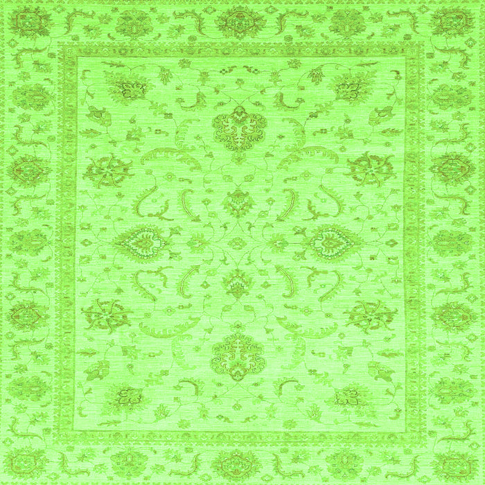 Square Oriental Green Modern Rug, abs4042grn
