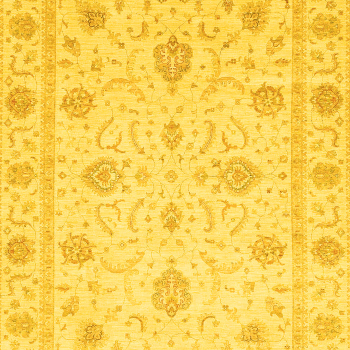 Machine Washable Oriental Yellow Modern Rug, wshabs4042yw