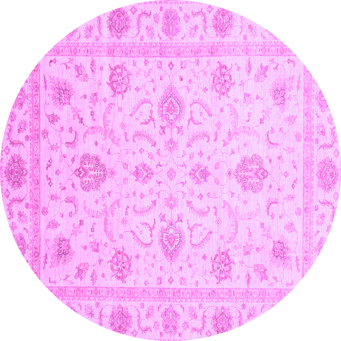 Round Oriental Purple Modern Rug, abs4042pur