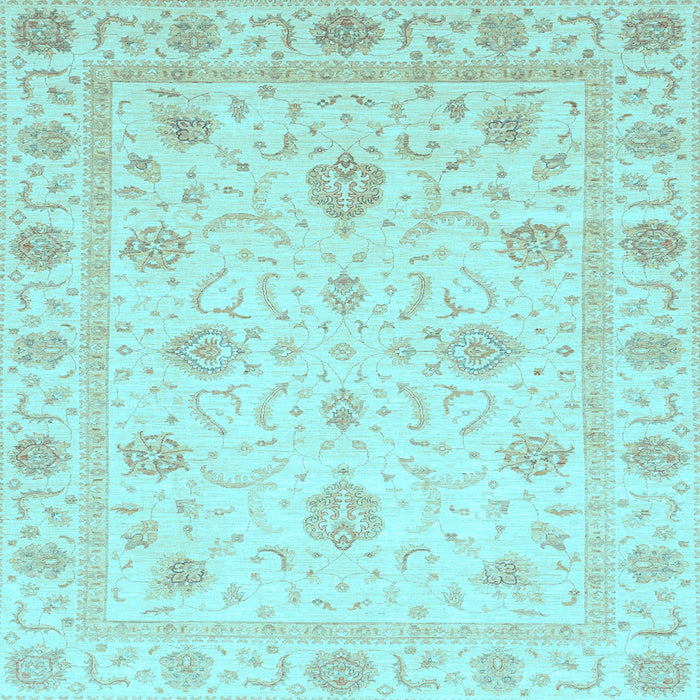 Square Oriental Light Blue Modern Rug, abs4042lblu