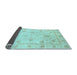 Sideview of Oriental Light Blue Modern Rug, abs4042lblu