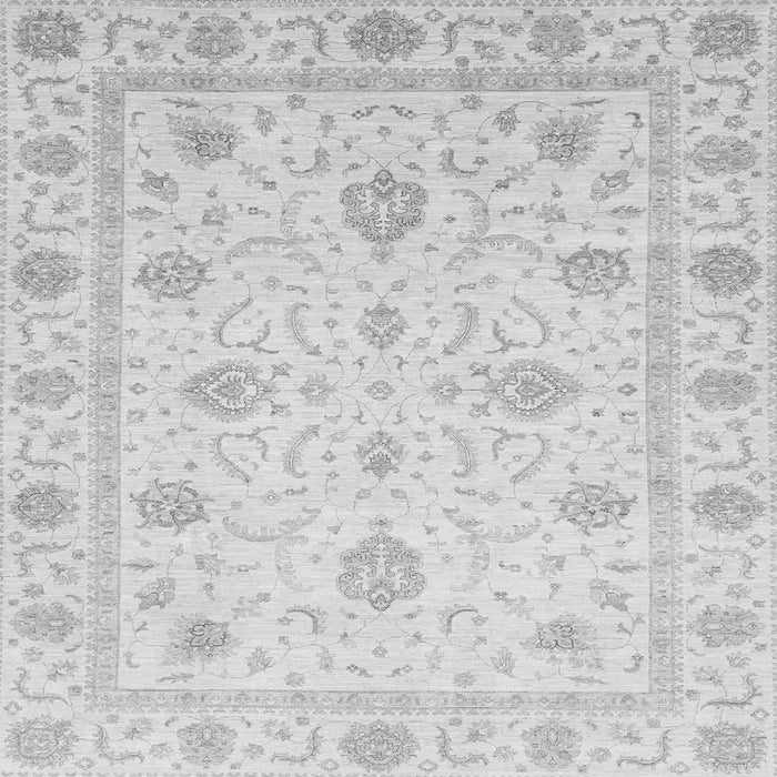Square Machine Washable Oriental Gray Modern Rug, wshabs4042gry