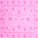 Square Oriental Pink Modern Rug, abs4042pnk