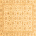 Square Oriental Brown Modern Rug, abs4043brn