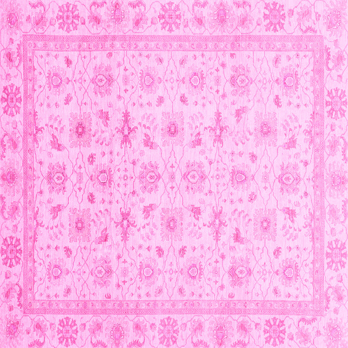 Square Oriental Pink Modern Rug, abs4043pnk