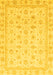 Machine Washable Oriental Yellow Modern Rug, wshabs4043yw