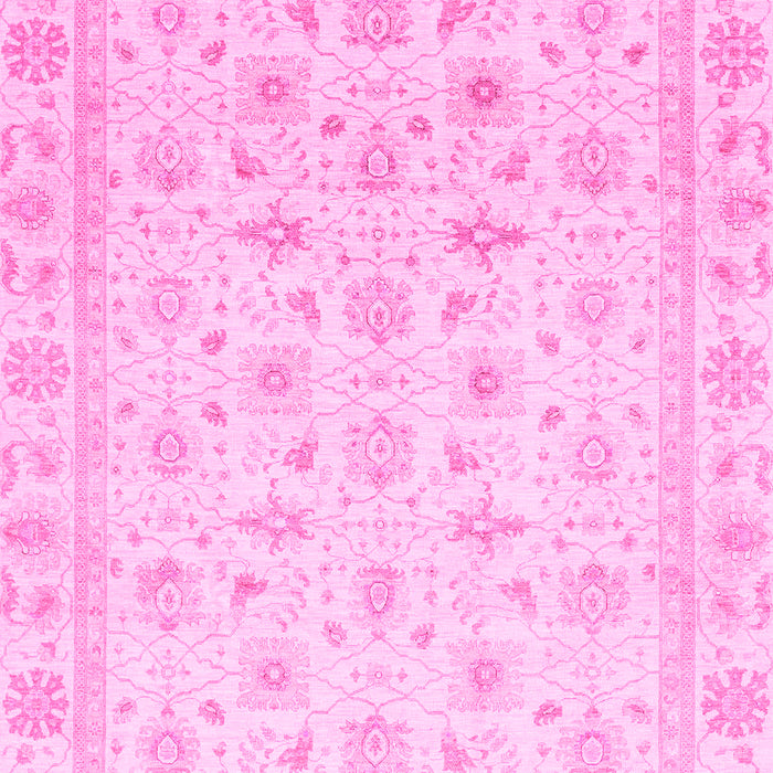Machine Washable Oriental Pink Modern Rug, wshabs4043pnk