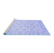 Sideview of Machine Washable Oriental Blue Modern Rug, wshabs4043blu