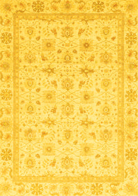 Oriental Yellow Modern Rug, abs4043yw