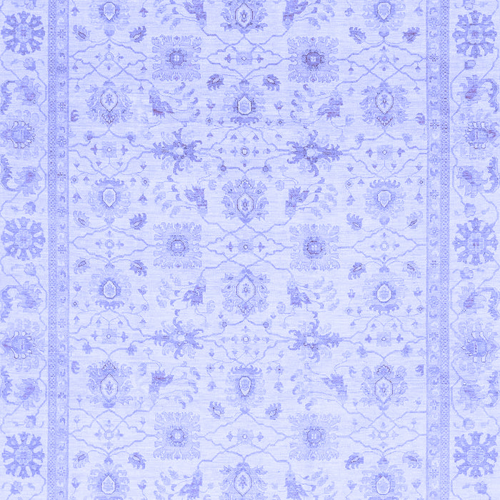 Machine Washable Oriental Blue Modern Rug, wshabs4043blu