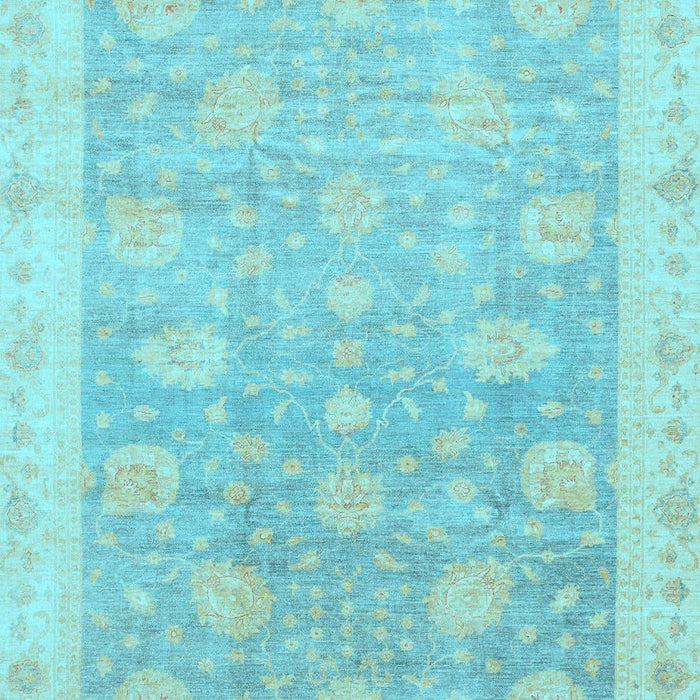 Oriental Light Blue Modern Rug, abs4044lblu