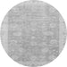 Round Oriental Gray Modern Rug, abs4044gry