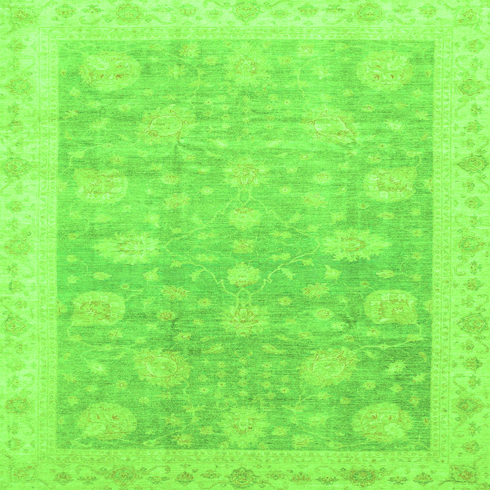 Square Oriental Green Modern Rug, abs4044grn