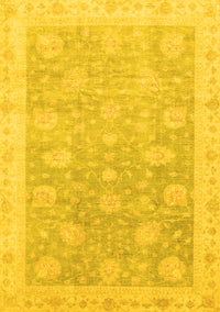 Oriental Yellow Modern Rug, abs4044yw