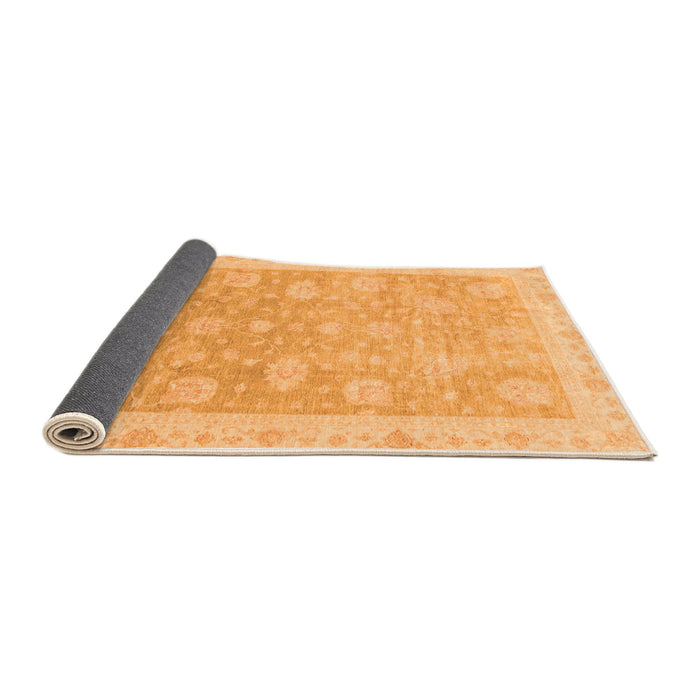 Sideview of Oriental Orange Modern Rug, abs4044org