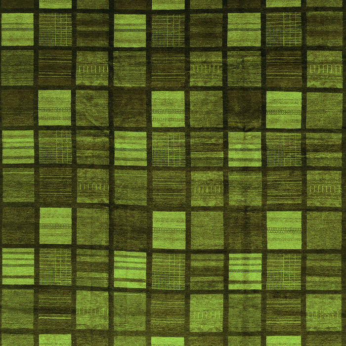 Machine Washable Oriental Green Modern Area Rugs, wshabs4045grn