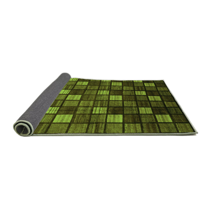 Sideview of Oriental Green Modern Rug, abs4045grn