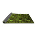 Sideview of Oriental Green Modern Rug, abs4045grn