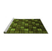 Sideview of Machine Washable Oriental Green Modern Area Rugs, wshabs4045grn