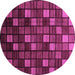 Round Oriental Purple Modern Rug, abs4045pur