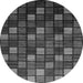 Round Machine Washable Oriental Gray Modern Rug, wshabs4045gry