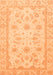 Machine Washable Oriental Orange Modern Area Rugs, wshabs4046org