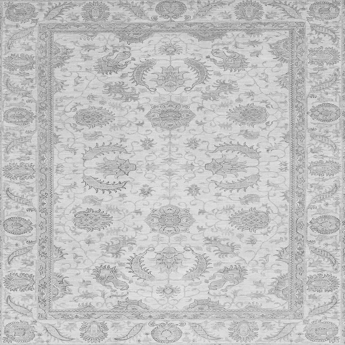 Square Oriental Gray Modern Rug, abs4046gry