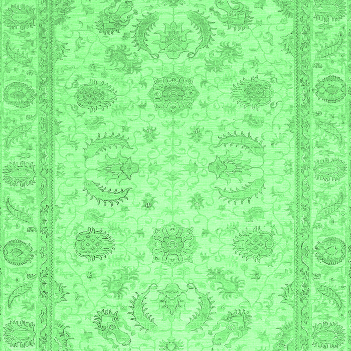 Machine Washable Oriental Emerald Green Modern Area Rugs, wshabs4046emgrn