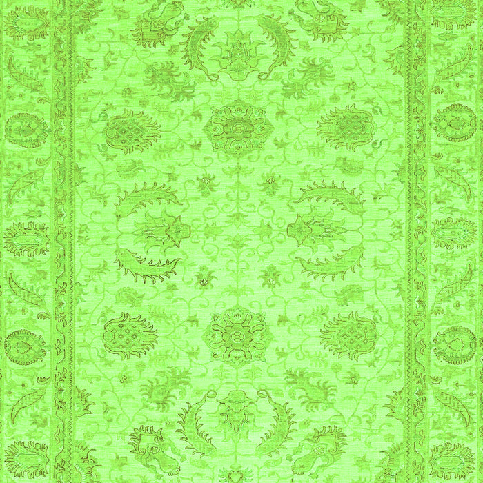 Machine Washable Oriental Green Modern Area Rugs, wshabs4046grn