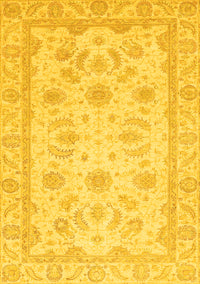 Oriental Yellow Modern Rug, abs4046yw