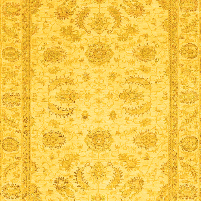 Oriental Yellow Modern Rug, abs4046yw