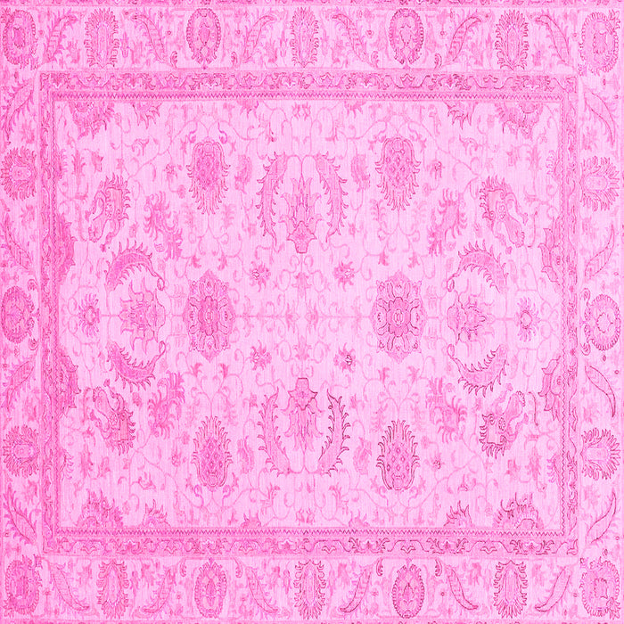 Square Oriental Pink Modern Rug, abs4046pnk