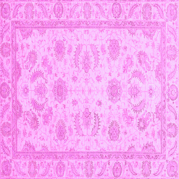 Square Machine Washable Oriental Purple Modern Area Rugs, wshabs4046pur