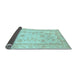 Sideview of Oriental Light Blue Modern Rug, abs4046lblu