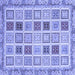 Square Oriental Blue Modern Rug, abs4047blu