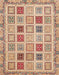 Abstract Rust Pink Oriental Rug, abs4047