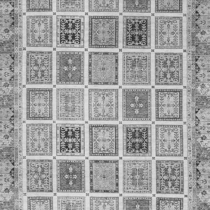 Machine Washable Oriental Gray Modern Rug, wshabs4047gry