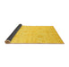 Sideview of Oriental Yellow Modern Rug, abs4048yw