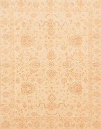 Machine Washable Abstract Brown Gold Rug, wshabs4048