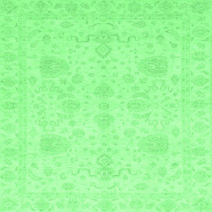 Square Oriental Emerald Green Modern Rug, abs4048emgrn