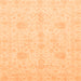 Square Machine Washable Oriental Orange Modern Area Rugs, wshabs4048org